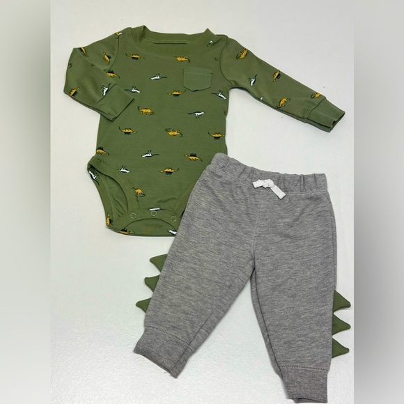 Carter’s - Baby Boy's 4-Piece Long Sleeve Bodysuits & Jogger Pants Set - Picture 5 of 13